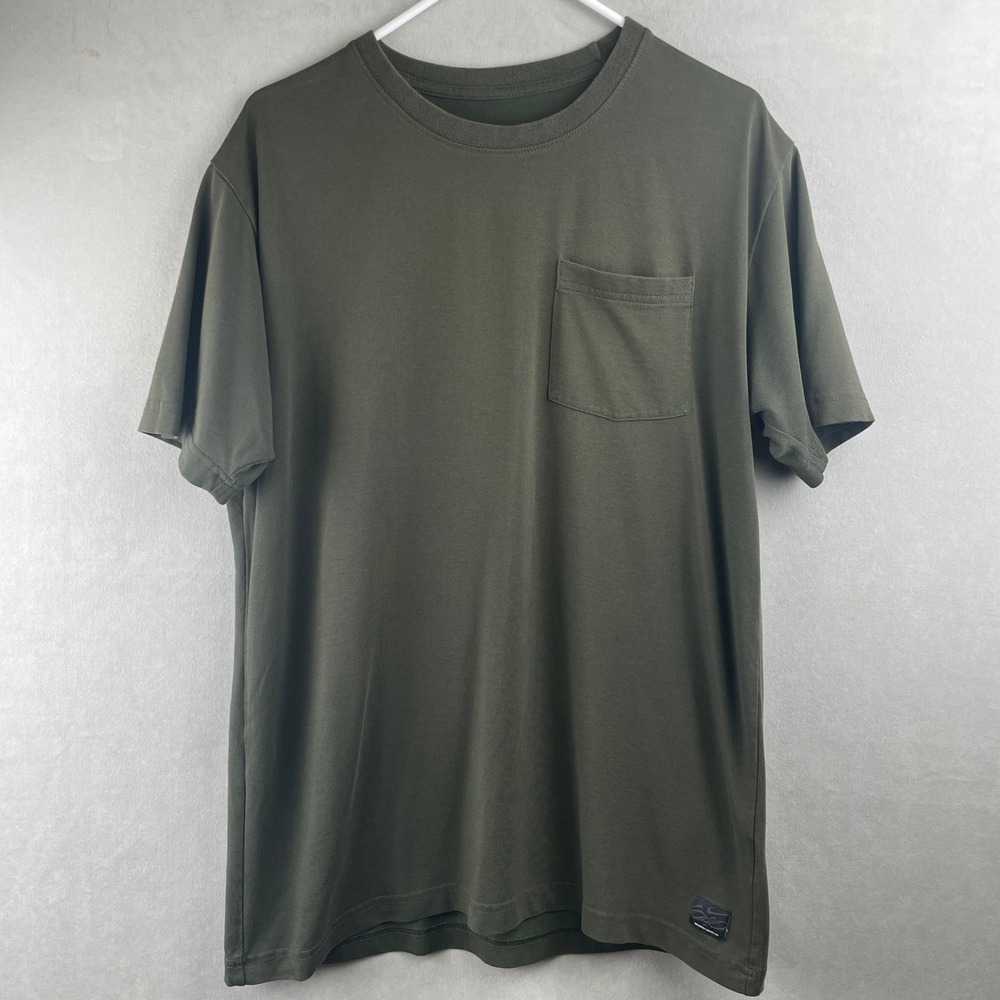 Nike 6.0 Dri-Fit Mens Olive Green Pocket T-Shirt Short Sleeve Crew Neck L Rare